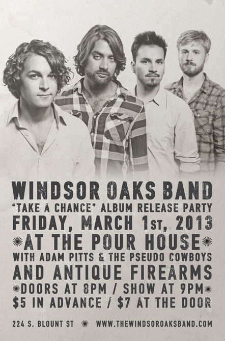 windsor-oaks-band-album-release-party flyer