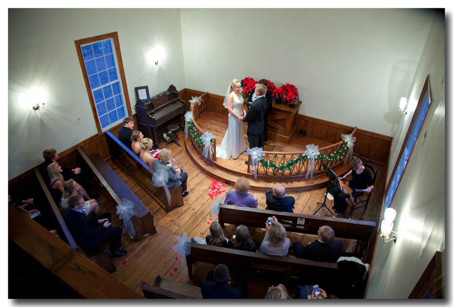 raleigh wedding photographer-photo of chapel from above 